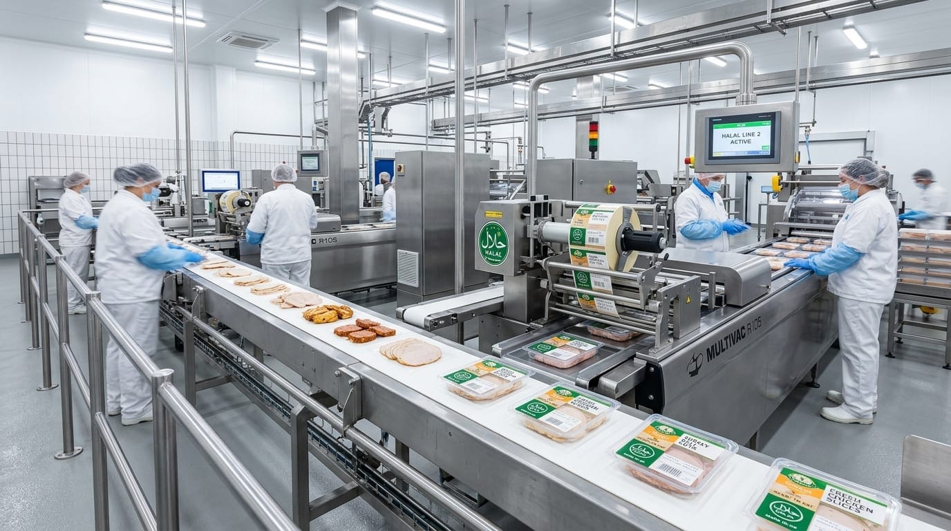 Étape 6 : Atelier de transformation charcutière, découpe de viande blanche et chaîne du froid